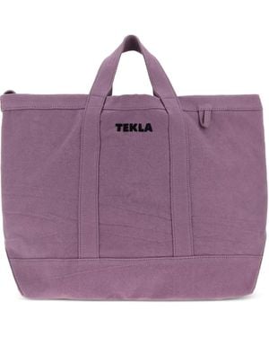 Tekla Shopper Met Logoprint - Paars