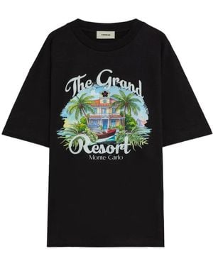 A PAPER KID Graphic Jersey T-Shirt - Black