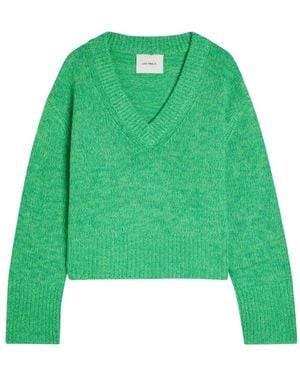 Lisa Yang Pull En Maille À Col V - Vert