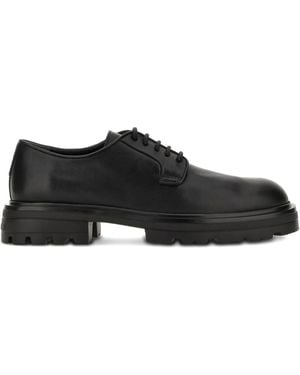 Hogan Flat Shoes Leather - Black