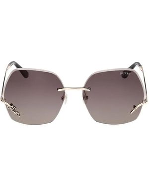 GUESS EYEWEAR Geometric-Frame Sunglasses - Metallic