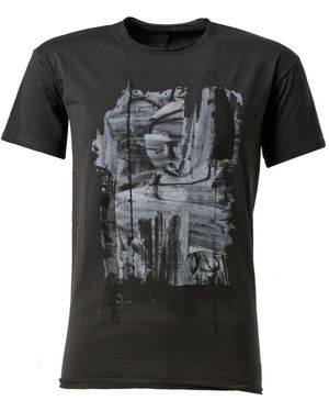 L'éclaireur Abstract Print T-Shirt - Black