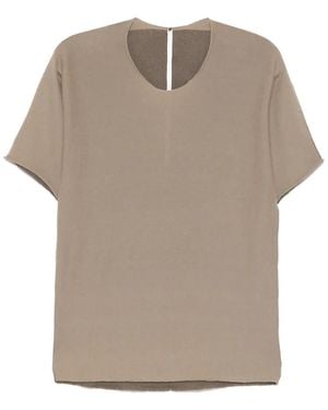 Label Under Construction T-Shirt En Coton - Neutre