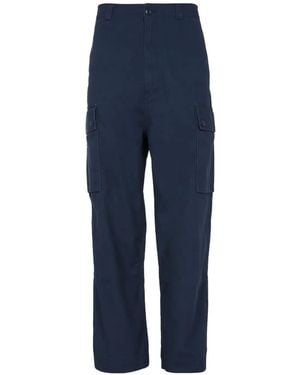 Nigel Cabourn Pantalon Droit À Poches Cargo - Blue