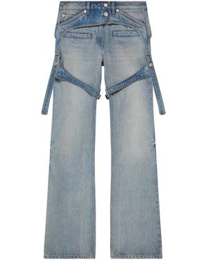 Courreges Racer Denim Trousers - Blue