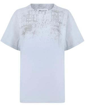 Maison Margiela Logo-Print Cotton T-Shirt - White