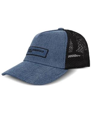 KARL LAGERFELD Gorra Con Parche Del Logo - Azul