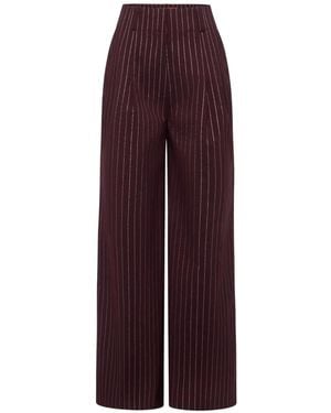 Simon Miller Bloo Pinstripe Trousers - Purple