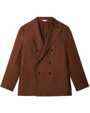 Boglioli Double-Breasted Jacket - Brown