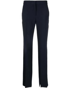 Stella McCartney Split-Cuff Slim-Cut Trousers - Blue