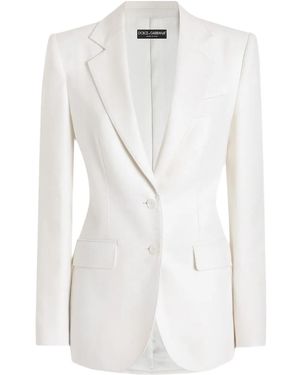 Dolce & Gabbana Buttoned Jacket - White