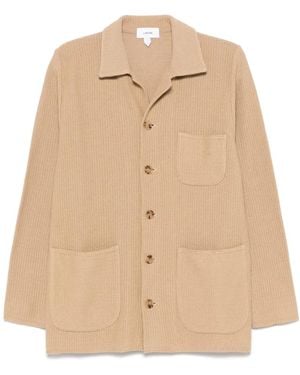 Lardini コットン カーディガン - ナチュラル