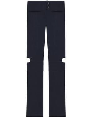 Courreges Double-Buckle Trousers - Blue