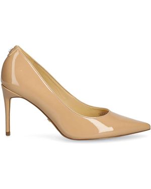 Guess Patent-Finish Court Shoes - Natural