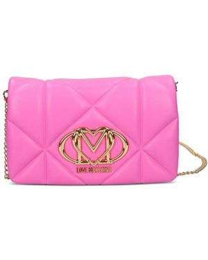 Love Moschino Bolso Satchel Acolchado - Rosa