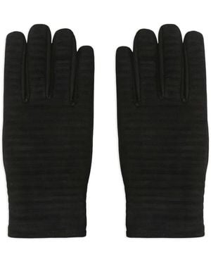 Moorer Bastian Handschuhe Mit Ziernaht - Schwarz