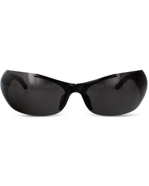 Balenciaga Sonnenbrille mit ovalem Gestell - Schwarz
