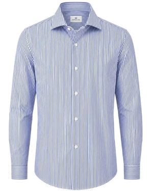 Sonrisa Camisa A Rayas Verticales - Azul