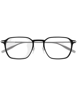 Montblanc Geometric-Frame Glasses - Black