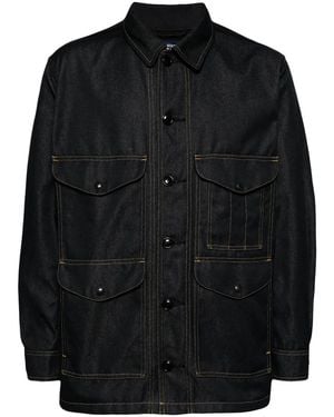 Junya Watanabe Elbow-Patches Denim Jacket - Black