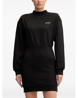 Guess Robe À Logo - Black
