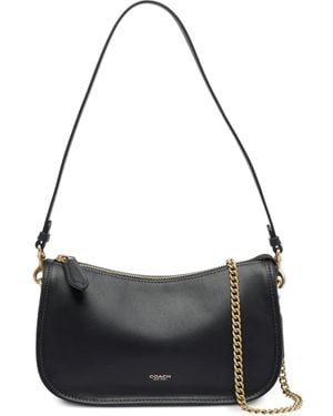 COACH チェーンストラップ ショルダーバッグ - ブラック