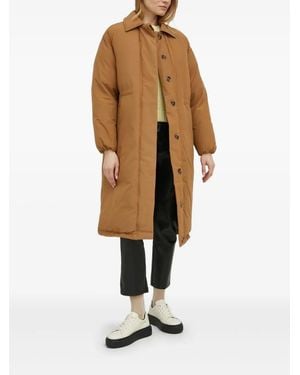 Levi's Button-Fastening Puffer Trench Coat - White