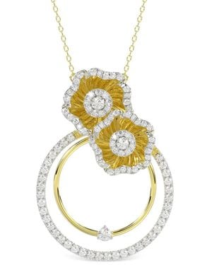 Marchesa ダイヤモンド フローラル ネックレス 18kイエローゴールド - メタリック