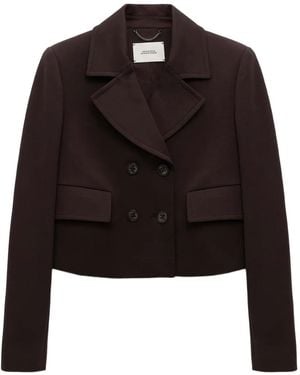 Dorothee Schumacher Blazer Crop À Boutonnière Croisée - Noir