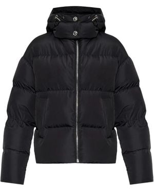 Versace Hooded Zip-Fastening Jacket - Blue
