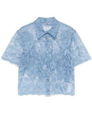 Ermanno Scervino Camicia A Fiori - Blu