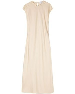 Calvin Klein Midikleid Aus Satin - Natur