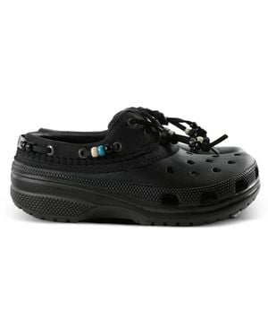 Crocs™ Zapatos Náuticos Classic Luxe Con Cuentas - Negro