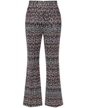 Missoni ジグザグ クロップドパンツ - グレー