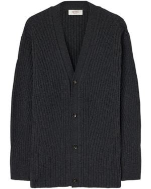 RETORI Cárdigan Con Cuello En V - Negro