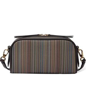 Paul Smith Bolso Satchel A Rayas - Marrón
