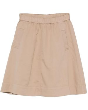 Marc O' Polo Elasticated-Waist A-Line Skirt - Natural