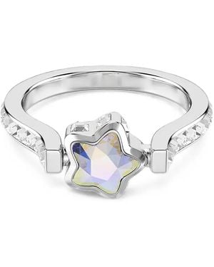 Swarovski Kristallverzierte Ohrringe Mit Sternmotiv - Weiß