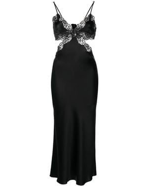 Alexander Wang Cut-Out Detail Slip Dress - Black