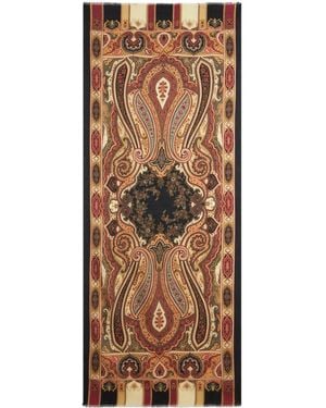 Etro Schal Mit Paisley-Print - Braun