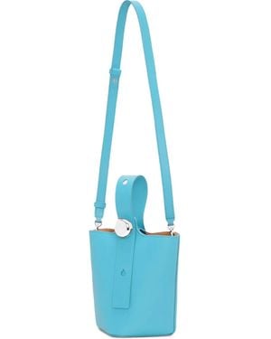 Loewe Mini Pebble Bucket Bag - Blue