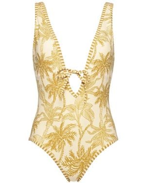 Eres Maillot De Bain Destination À Fleurs - Metallic
