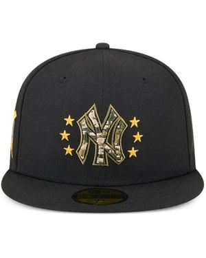 KTZ New York Yankees Star Appliqué Hat - Black