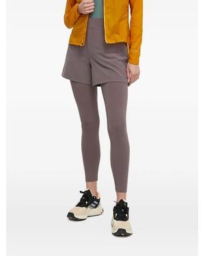 Helly Hansen Logo-embroidered leggings - Gris