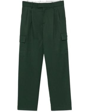 Drole de Monsieur Le Pantalon Cargo Laine Trousers - Green