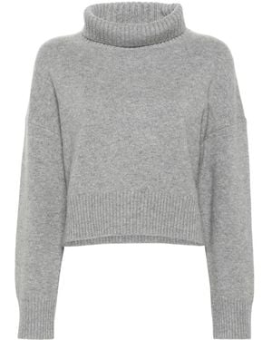 Maje Gestrickter Kaschmirpullover - Grau