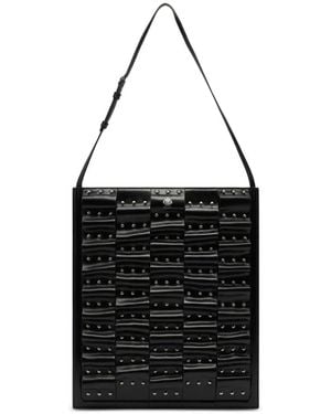 Bally Beckett Studded Leather Tote - Black