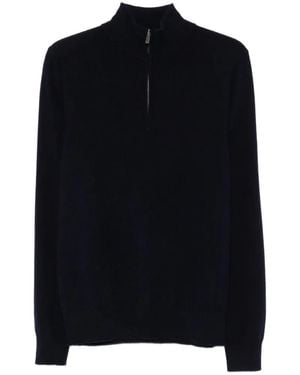 Bompard Half-Zip Knit - Blue