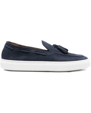 Fratelli Rossetti Tassel Pebbled Loafers - Blue