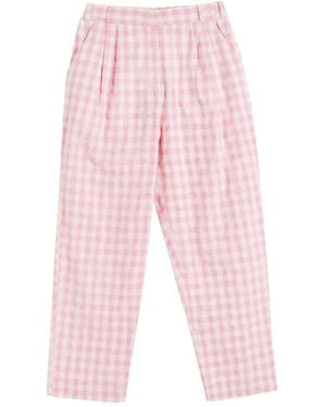 Chinti & Parker Gingham-Pattern Trousers - Pink